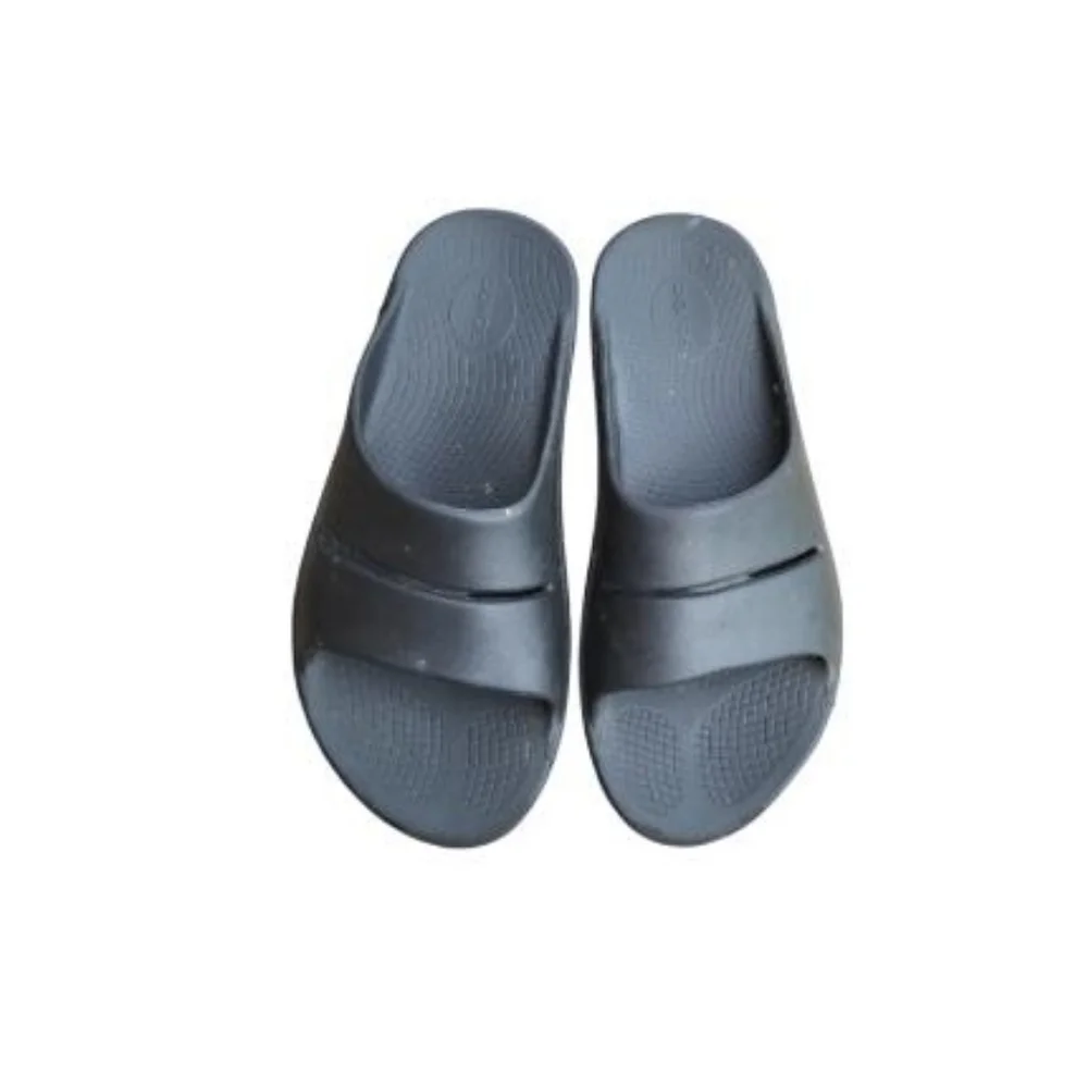 OOFOS OOahhh Recovery Black Foam Slide Sandal Slip On Original Men 10 Women 12 - Picture 2 of 13